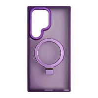 Case Coolbox GMobile para Samsung S24 Ultra Metal Matte con MagSafe, soporte integrado, antigolpes, morado